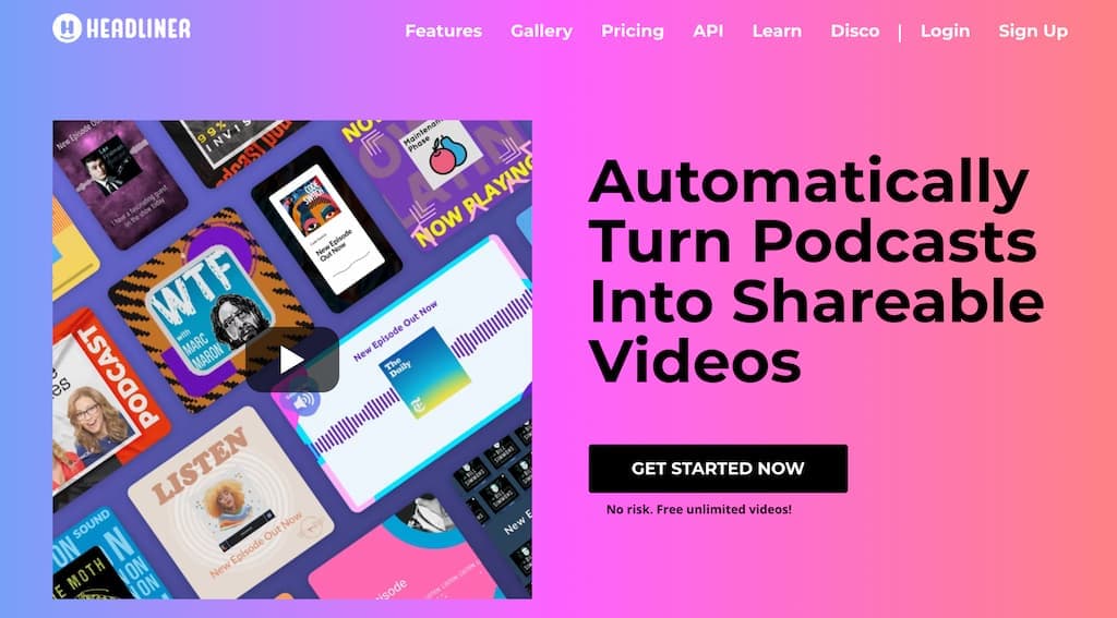 Headliner Hompage