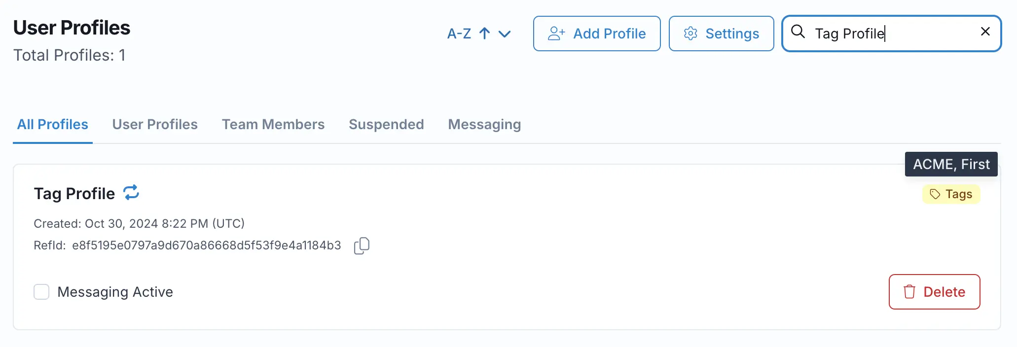 Ayrshare User Profile Tagging
