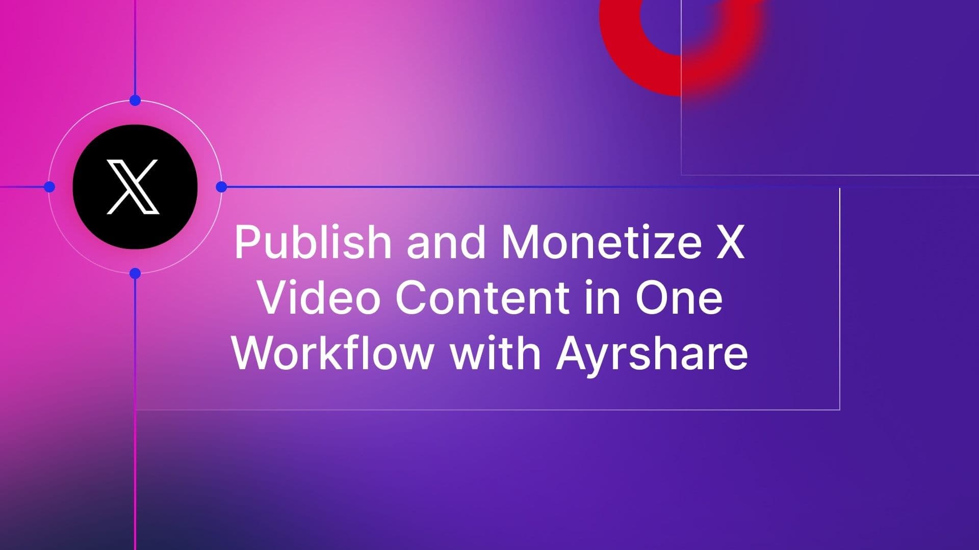 Publish and Monetize X Video Content in One Workflow with Ayrshare