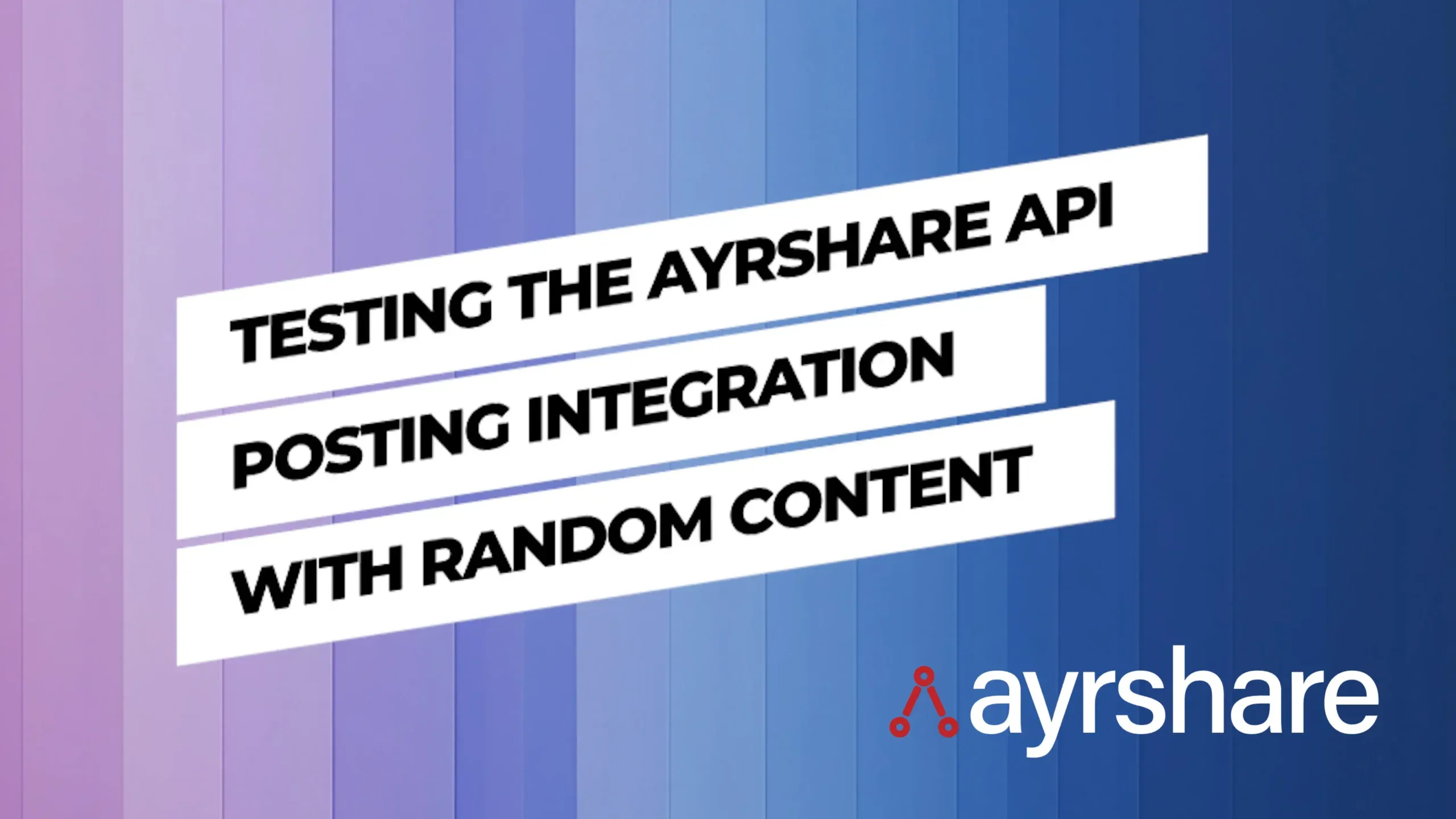Testing Your Social Posting Integration With Random Content