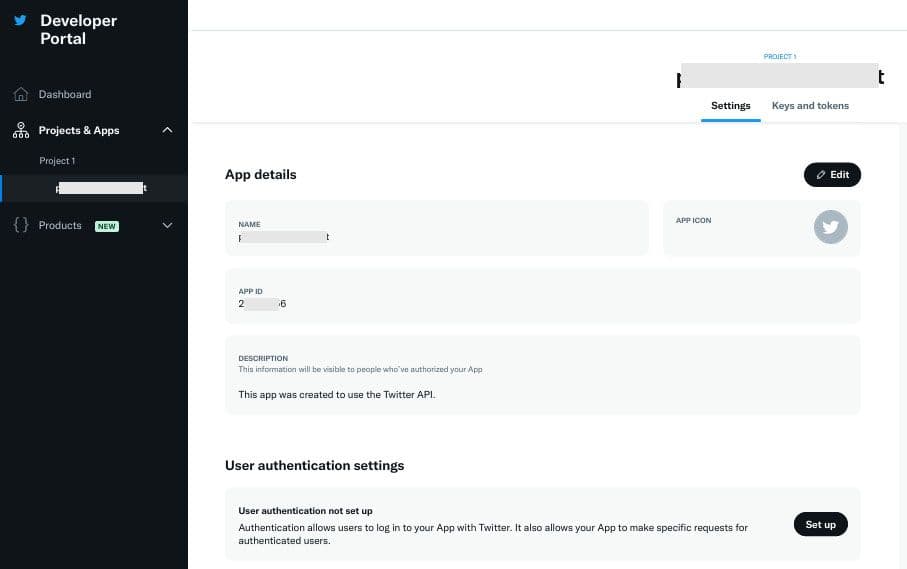 twitter developer portal