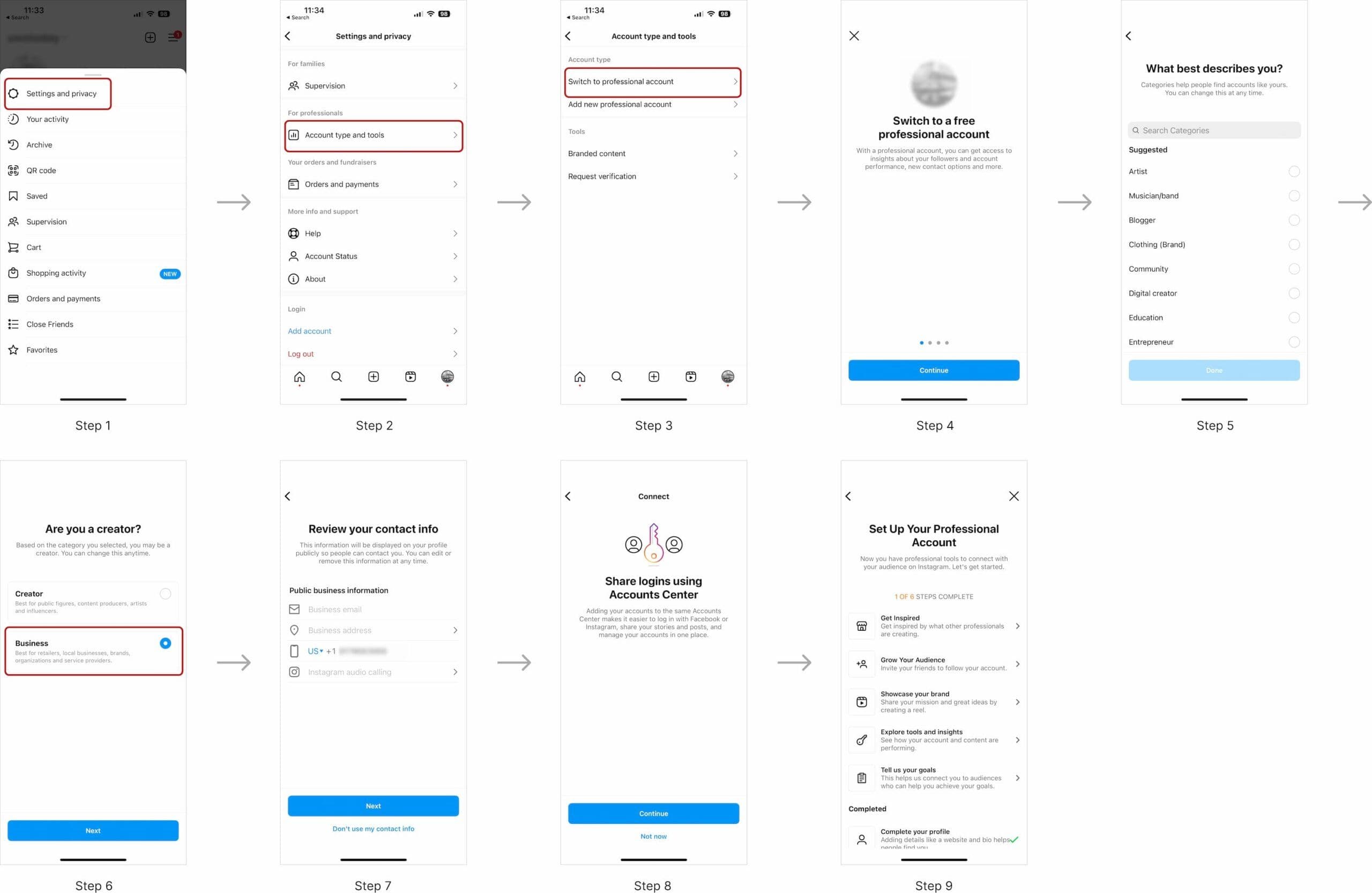 Instagram Setup Walk-Through Guide